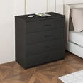 thumbnail image 3 of 1-4 Drawers Bedroom Nightstand, Wooden Drawer Dresser, Bedroom End Table Sofa Side Table with Drawer and Storage Cabinet, Living Room Furniture, 3 of 10