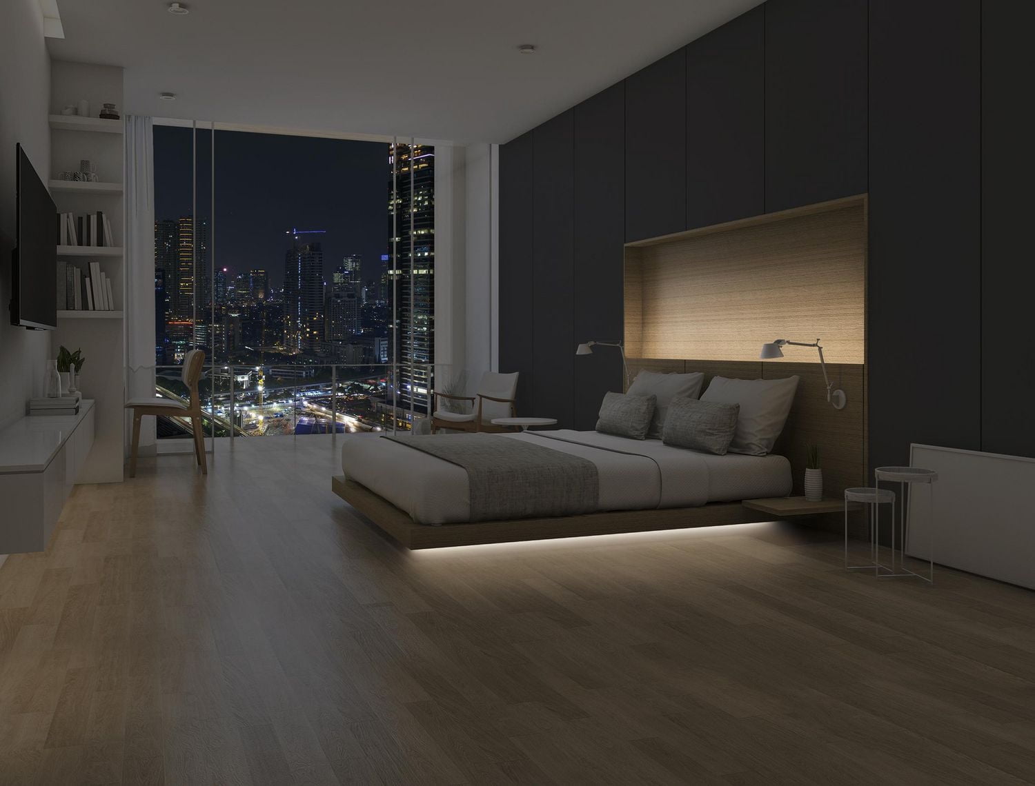 Bande lumineuse à DEL blanche activée par mouvement Glo Motion de Merkury Lumineuse activée mouvement