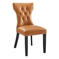 thumbnail image 2 of Modway Catalyst 19.5" Modern Velvet Dining Side Chairs in Black/White (Set of 2), 2 of 9