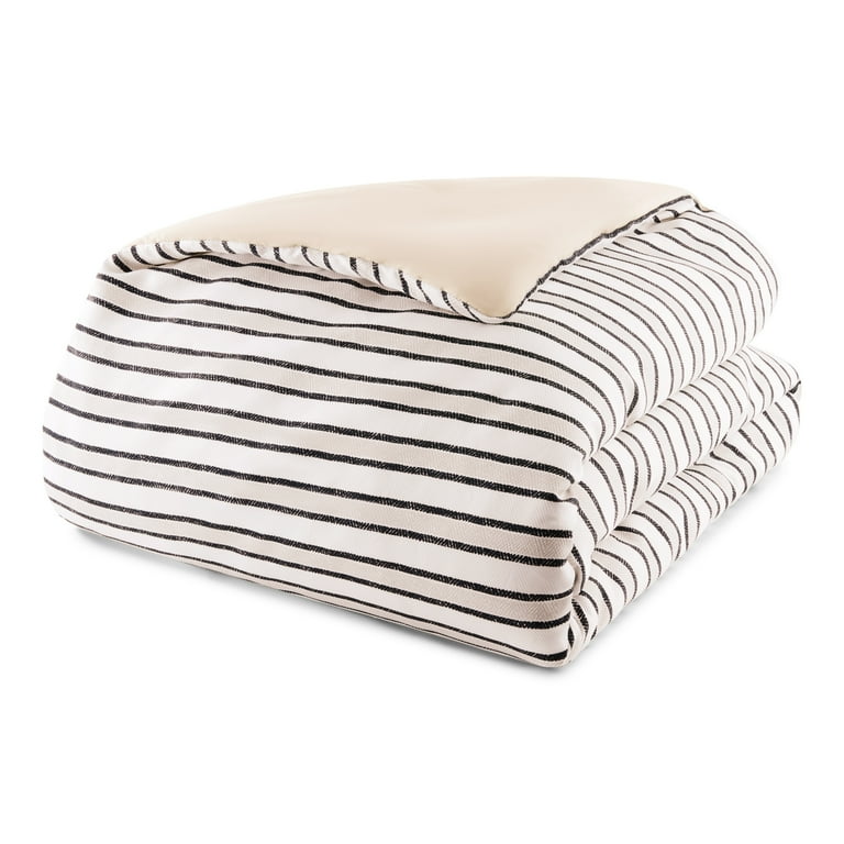 Eleven-Piece Reversible Full Bed Set, Tan and Black photo 7