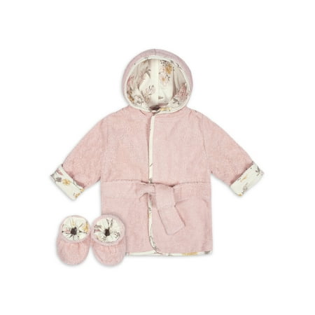 UPC: 0032633137068 | Just Born Baby Girl or Boy or Unisex Bath Robe Set 2-Piece (0-9 Months)