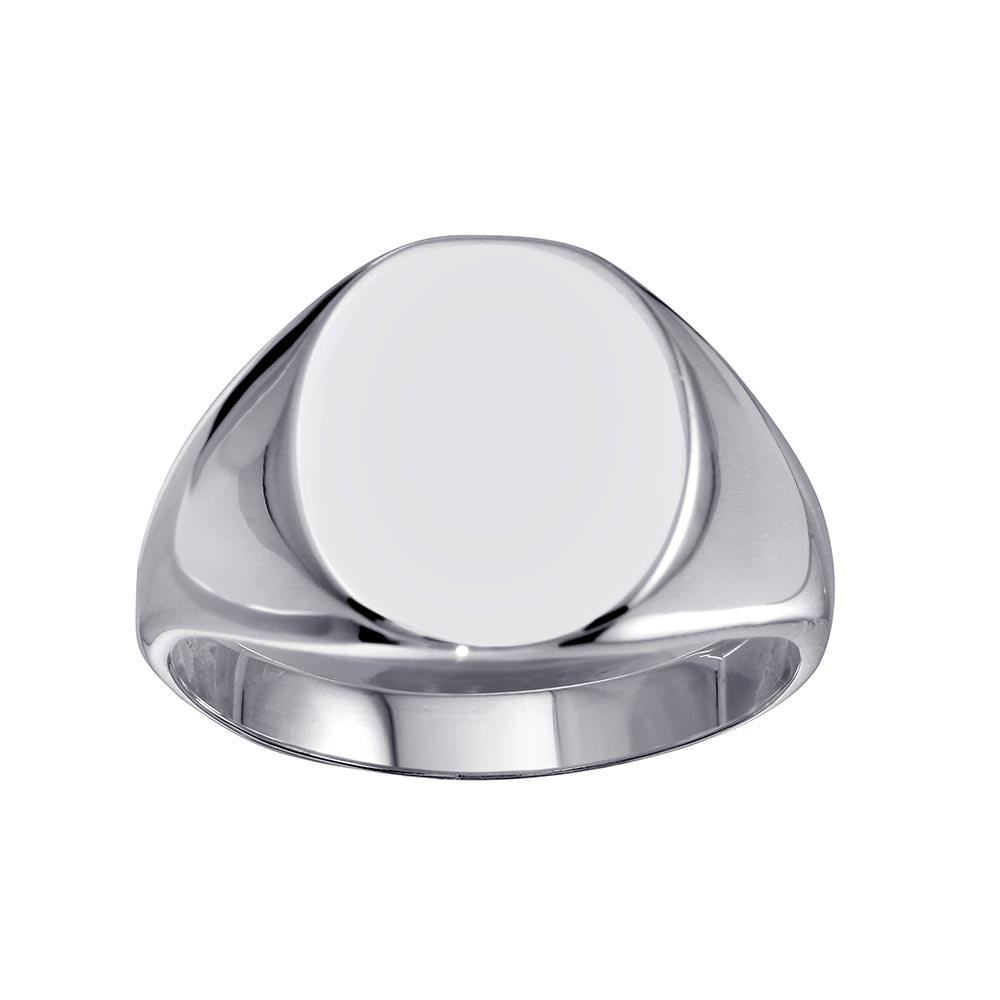 Sterling Silver Men's Heavy Cross Spinner Ring Polished 925