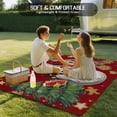 thumbnail image 4 of Red Christmas Outdoor Rug for Patio/Deck/Porch, Non-Slip Large Area Rug 6 x 9 Ft, Xmas Tree Gingerbread Snowman Winter Indoor Outdoor Rugs Washable Area Rugs, Reversible Camping Rug Carpet Runner, 4 of 8
