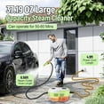 thumbnail image 4 of 2500W Portable Handheld Steam Cleaner for Car, Large Capacity 10s Fast Heating Steamer for Cleaning with 9 Pieces Accessories, Heavy Duty Plug-and-Play Steam Cleaner for Home|Car|Kitchen|More, 4 of 7