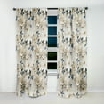 thumbnail image 2 of Designart "Pure White Floral Minimalism" Floral White Curtain 1 Panel, 2 of 6