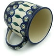 thumbnail image 2 of Polish Pottery 11 oz Mug (Peacock Leaves Theme) Hand Painted in Boleslawiec, Poland + Certificate of Authenticity, 2 of 6