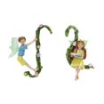 thumbnail image 3 of 2 PCS Fairy Flower Pot Huggers Flying Angel Sculptures Outdoor Yard Fairy Garden Garden Decoración de de, 3 of 8