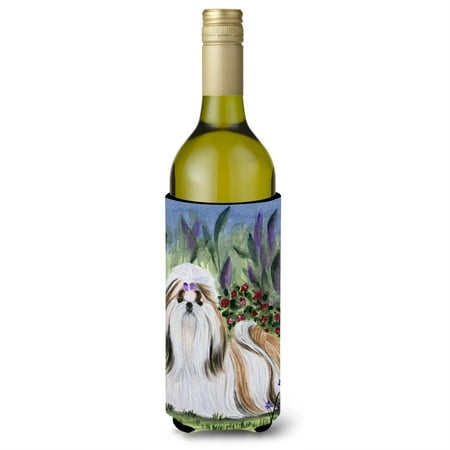 

Shih Tzu Wine Bottle Beverage Insulator Beverage Insulator Hugger SS8034LITERK