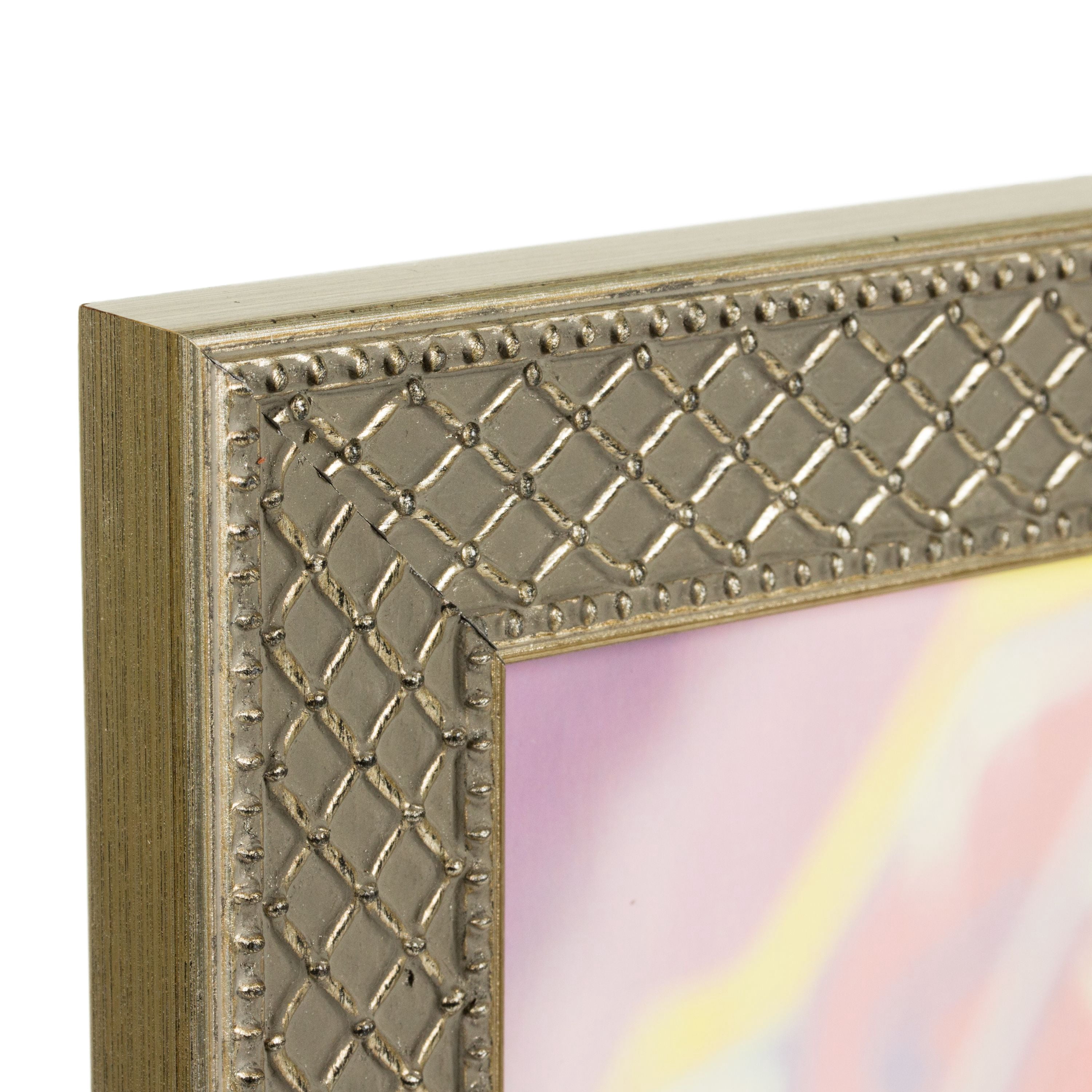 Craig Frames Lenox, 18x24 inch Picture Frame, Antique Silver Solid Wood
