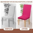 thumbnail image 5 of 4Pack Dining Room Chair Covers, 45-55cm Parson Chair Slipcover, Rose Red, 5 of 7