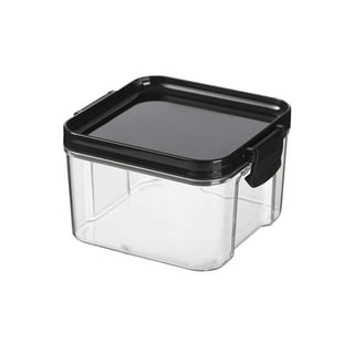 Geyecete Bird Feeder,Bird Food Jar Pet Food Storage Airtight Food Storage  Container-Black
