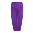 thumbnail image 6 of felwors Harem Pants Women High Waist Yoga Pants Elastic Soft Modal Yoga Sports Pants 2026 Summer Loose Comfy Joggers Trousers (Purple, XXXL), 6 of 8