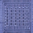 thumbnail image 1 of Ahgly Company Machine Washable Indoor Square Persian Blue Traditional Area Rugs, 6' Square, 1 of 4