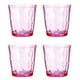thumbnail image 1 of Uxcell vasos de acrílico de 10 oz, paquete de 4, vasos reutilizables de plástico para el hogar y al aire libre, rosa, 1 of 7