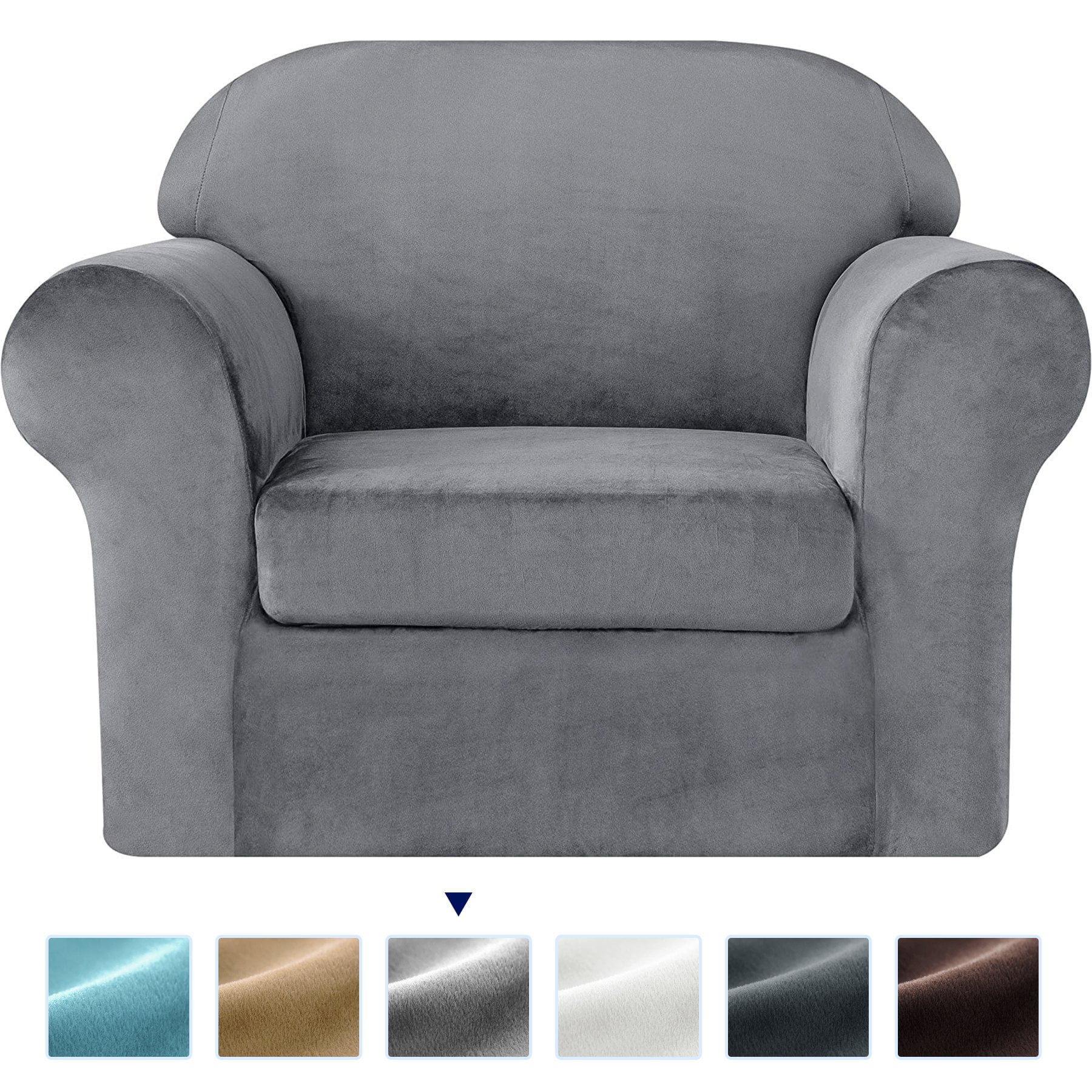 Details about   JINAMART™ Stretch Furniture Armchair Cover Slipcover with 2 Throw Pillow Cover 
