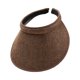 thumbnail image 1 of Sonducket Sombreros para el sol Protección Clip-On Gorras Visera de lino Ajustable Grandes aleros Parte vacía Color sólido Regalo deportivo Sombreros café Sonducket AP010232-10, 1 of 6