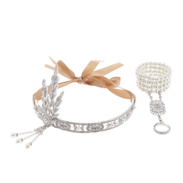 Accesorio de Pelo Sunnimix Diadema de aleta vintage años 20