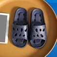 thumbnail image 7 of ZACPNCV Men's Large Hole EVA Shower Slippers Quick Dry Non Slip Anti Odor Bathroom Sandals Comfort Summer, 7 of 7