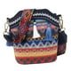 thumbnail image 3 of Bolsos de hombro bordados con borlas para mujer, estilo étnico, estilo hippie Azul oscuro, 3 of 9