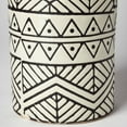 thumbnail image 4 of Mercana Uhura II Large Cream/Black Patterned Cylindrical Ceramic Vase, 4 of 6
