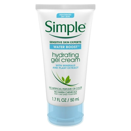 Simple Water Boost Hydrating Gel Cream Face Moisturizer 1.6 (Best Hydrating Gel Moisturizer)