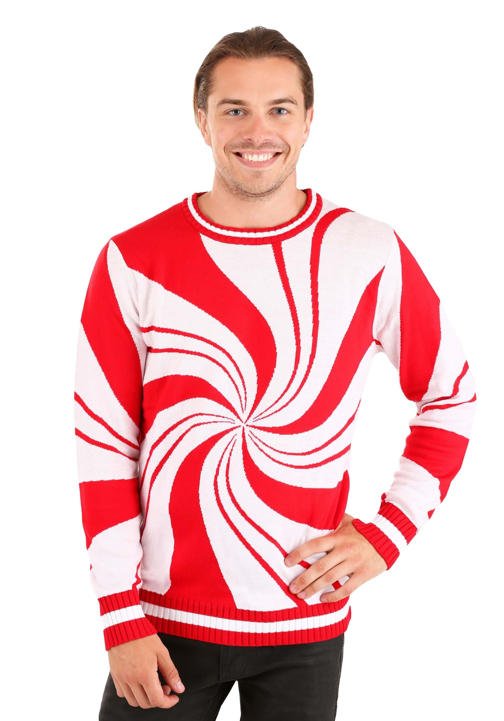 Peppermint Candy Ugly Christmas Sweater 