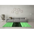 thumbnail image 3 of Ahgly Company Indoor Rectangle Abstract Emerald Green Modern Area Rugs, 2' x 3', 3 of 4