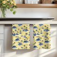 thumbnail image 7 of Blue Palm Trees Kitchen Towels Set of 2, Summer Island Ocean Waves Country Yellow Absorbent Dish Towels for Kitchen, Microfiber Hand Towel, Quick Drying Tea Towel for Cleaning Decorative Dishcloths, 7 of 7