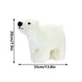 thumbnail image 3 of Christmas Polar Bear Stuffed Animal Set Plush White Polar Bears Cute Holiday Stuffed Animals for Xmas Stocking Stuffer Gift Party Decoration, 3 of 6