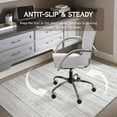 thumbnail image 5 of Office Chair Mat for Hardwood & Tile Floor 36"x48",Boho Moroccan Grey Computer Rolling Chair Mat Carpet Under Desk Non Slip Modern Farmhouse Gaming Rug Low-Pile Large Protector Mat, 5 of 6