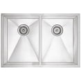 thumbnail image 2 of BLANCO PRECISION Satin Polished Stainless Steel 16in Rectangle Double Undermount Sink, 2 of 2