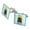 Silver, variant on Holy Moley Religious Mole Funny Humor Square Cufflink Set - Silver or Gold