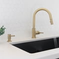 thumbnail image 6 of Stylish Ht 4" & 240 ml Brushed Gold Soap Dispenser for Kitchen Sink S-01G, 6 of 12