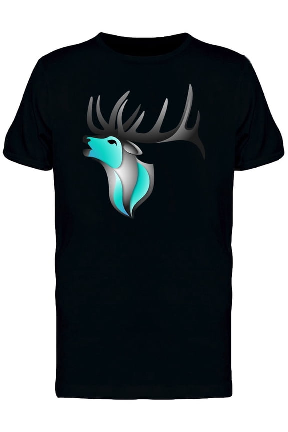 Deer Bicolor Logo T-Shirt Men -Image by Shutterstock, Male Large