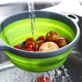 thumbnail image 4 of Silicone Colander Collapsible Food Strainer Basket with Handle Drain Water Collapsible Steamer BPA Free Plastic for Draining Fruit Vegetable Pasta Foldable Silicone Filter Basket, 4 of 6