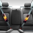 thumbnail image 2 of Chririnla Palm Trees Sunset Seat Belt Pad 2 Pack, Seat Belt Cover Pad Composite SBR Quick Install Heat Insulation for Vans Truck SUV, 2 of 8
