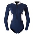thumbnail image 3 of Traje de buceo de neopreno para mujer de 2 mm, traje de baño de manga larga rosa, traje de baño coreano para mujer, traje de esnórquel, 3 of 5