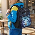 thumbnail image 3 of HUIACONG 13.5 Inch Kids School Backpack Cute Axolotl Boba Pattern Adjustable Cushioned Shoulder Straps Water Resistant Multi-Pocket Lightweight Large Capacity Bookbag for Preschool Elementary, 3 of 7