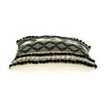 thumbnail image 5 of Parkland Collection Ezra 17.72x17.72" Fabric Throw Pillow in Beige/Black, 5 of 6