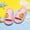 Pink, variant on AOOCHASLIY Black and Friday Kids Shoes Kids Shower Slides Boys Girls Sandals Beach Pool Non-Slip Slippers Water Shoes