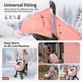 thumbnail image 4 of Baby Car Seat Cover, Caveen Infant Car Seat Canopy for Winter, with Storage Pocket,Transparent Viewing Window and Air Vents, Waterproof, Pink, 4 of 11