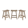 thumbnail image 6 of Costaelm 24" Poly Outdoor Patio Counter Stool (Set of 3), Weathered Wood, 6 of 6