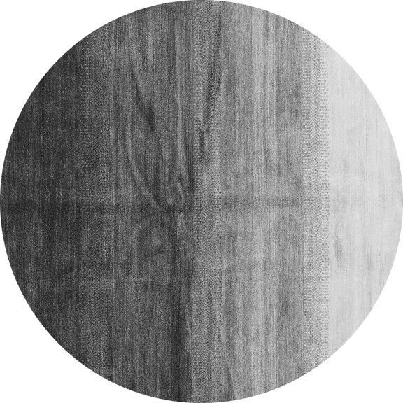 Ahgly Company Indoor Round Abstract Gray Contemporary Area Rugs, 3' Round
