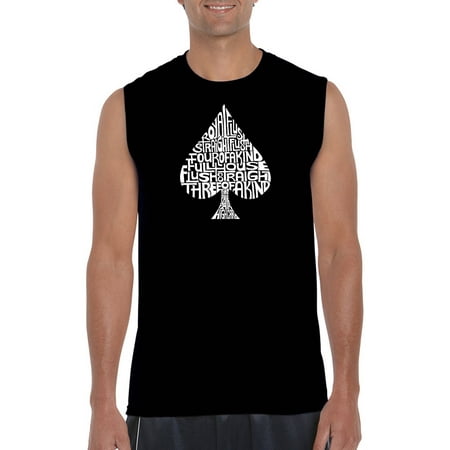 Big Men's Sleeveless T-Shirt - Order of Winning Poker