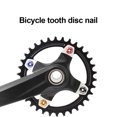 thumbnail image 4 of maskred 5 Pièces Vélo Tige Boulons Professionnel Multicolore et Écrous Kit Résistant à l'Usure Vis Machine VTT pour Pédalier Plaque Simple Noir 1Set, 4 of 6