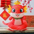thumbnail image 4 of Honmine Red Snake Year Doll, Chinese Zodiac Animal Plush Toy, Lucky Charm Decoration for Year, Festival Celebration, Gift Giving Tradition, 4 of 6