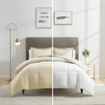 thumbnail image 1 of Nestl Reversible Comforter Set, Twin/Twin XL Comforter Set, White/Cream, 1 of 6
