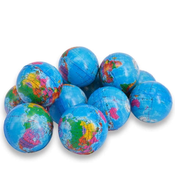 Stress Balls Wang-Data Squeezable World, paquete de 24 unidades para niños Wang-Data Wang-Data