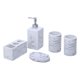 thumbnail image 2 of Juego de accesorios de baño de 5 piezas, taza para gárgaras, botella de loción, jabonera, independiente para baño, tocador, encimera, apartamento, blanco Baoblaze Plato de jabón de baño, 2 of 7