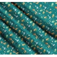 thumbnail image 3 of Soimoi Green Cotton Voile Fabric Leaves,Star & Cute Animals Kids Decor Fabric Printed Yard 56 Inch Wide, 3 of 7